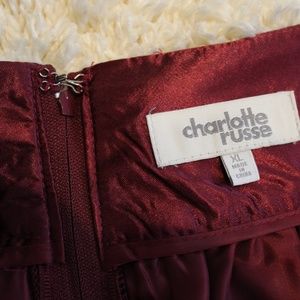 Charlotte Russe Skirts - Burgundy skirt Charlotte Russe Skirts - Burgundy skirt